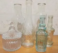 ガラス瓶 アンティーク雑貨