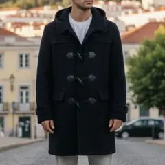 美品 シュエットナナ CHOUETTENANA ダッフルコート M ネイビー