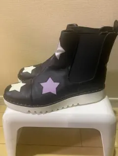 ステラマッカートニー　スターズブーツサイドゴアブーツ 星　ブラック　レディース