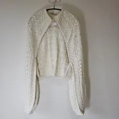 《美品》 タオ コムデギャルソン かぎ編み ボレロ ポンチョ カーディガン 中古・古着通販】TAO COMME des GARCONS (タオ コムデギャルソン) 24SS