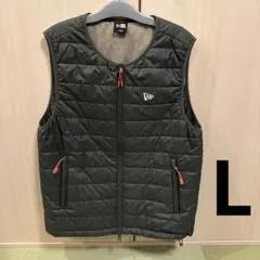 NEW ERA ブラック キルティングダウンベスト