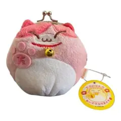 J.DREAM ころにゃんこ ぬいぐるみ がま口 ピンク
