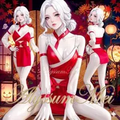 セクシー光沢花魁巫女服浴衣コスプレ衣装和装着物キャバドレス舞台演出ハロウイン仮装のサムネイル