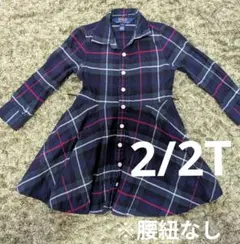 Polo Ralph Lauren チェック柄シャツワンピース サイズ2/2T