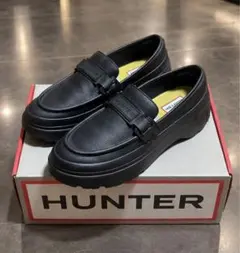 HUNTER リファインドエクスプローラー フラットフォームローファー