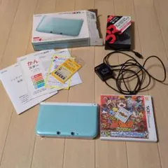 ニンテンドー3DS LL アクアブルー 本体セット まとめ売り、おまけあり。
