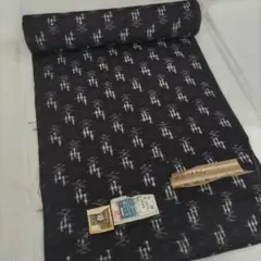 逸品 久留米かすり反物 証紙 光延兵八 正藍絣光延 青海波 藍色 綿 逸品 久留米かすり反物 証紙 光延兵八 正藍絣光延 青海波 藍色