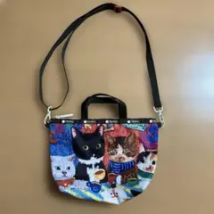 ✨新品タグ付 海外限定 レスポートサック NEWNEW 猫柄 リバーシブル