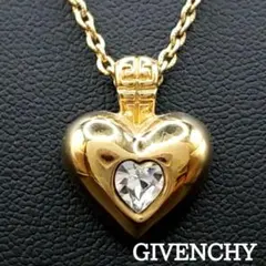 美品✨GIVENCHYジバンシィ、Gロゴリボンラインストーンネックレス_255 