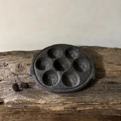 アンティーク　インドイドゥリプレート　石皿　骨董　検;李朝.古道具坂田