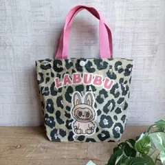 LABUBU ヒョウ柄ウサギトートバッグ　ラブブ　らぶぶ　レオパードトートバック