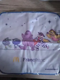 Francfranc マクドナルド福袋　キャラクタータオル 紫