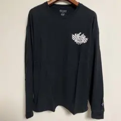 Champion ブラック 長袖 Tシャツ XL
