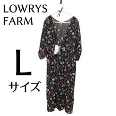 LOWRYS FARM シフォン花柄マキシカーディガン　Lサイズ　新品未使用のサムネイル