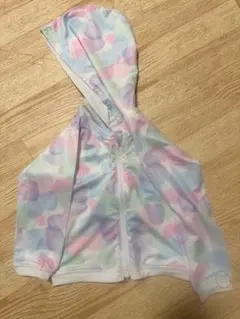 フード付きパステル花柄ラッシュガード