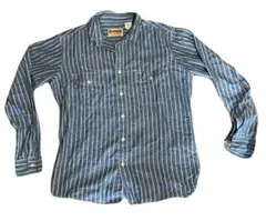 CAMCO ストライプ ダンガリー 長袖シャツ Mサイズ