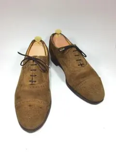 トリッカーズ Tricker's スエード セミブローグ 26cm UK7H