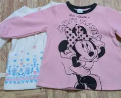 ミニー プリント トップス　2枚セット 95cm