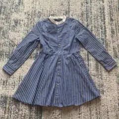 美品　ポロ　ラルフローレン 120ワンピース ストライプ コットン