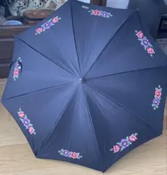 FEILER 花柄刺繍 日傘 黒のサムネイル