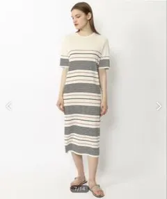 新品☆ DES PRESレーヨンストレッチ クルーネックワンピース☆36のサムネイル