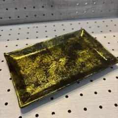 陶器製小物置き　ゴールド　新品