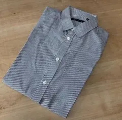 セオリー シャツ 38 グレー ストライプ