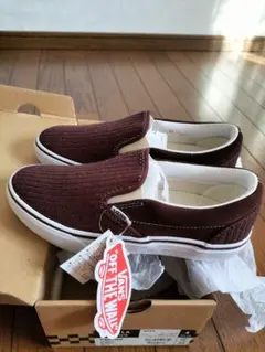 VANS スリッポン ブルー/コーデュロイ27.5㎝ - メルカリ