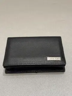 m*n様 Calvin Klein 黒 レザー 名刺入れのサムネイル