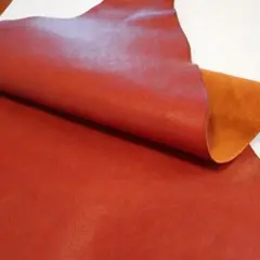 牛革　プルアップレザー　ジャンクレザーヌメ革　シュリンク ブラウン