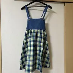 エプロン　チェック柄　保育士のサムネイル