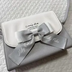 Love's check ショルダーバッグ　リボンバッグ