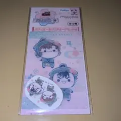 【未開封】忍たま乱太郎ステッカー＆クリアカード「善法寺伊作＆食満留三郎」