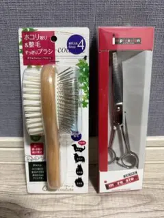 ペット用 お手入れセット ブラシ スキバサミ　スーパーキャットのサムネイル