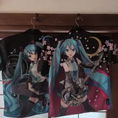 絡繰魂 × 初音ミク アロハシャツ 2種セット Lサイズのサムネイル