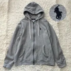 ✨美品✨ ポロラルフローレン 近年モデル パーカー 裏起毛 洗える フルジップ