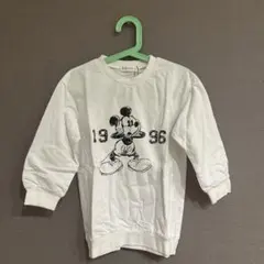 ミッキーマウス　ホワイト　ロングTシャツ100cm〜120cm
