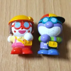 ドキこちゃん　ばいきちくん　アンパンマン　指人形　ゆび人形　ソフビ