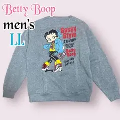 新品タグ付き【Betty Boop】 メンズスエット厚手　LLサイズ