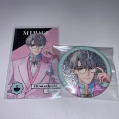 にじさんじ 8周年 一橋綾人 メタルカード グリッター缶バッジ