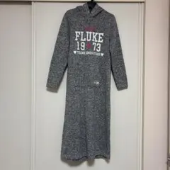 ロングワンピース 裏起毛 パーカーワンピース 150サイズ 長袖 子供用 女性用