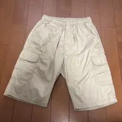 ベージュ カーゴショートパンツ