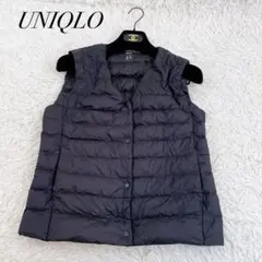 美品 ユニクロ ウルトラライトダウンコンパクトベスト 黒 ブラック M