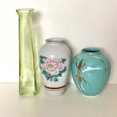 ガラス 花瓶 フラワーベース 3個セットのサムネイル
