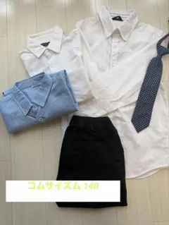 COMME CA ISM フォーマル5セット 140A 黒パンツ　ブラウス　半袖