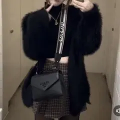 GRL フェザーニットカーディガン kz416