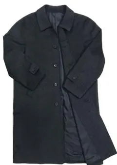 【L相当】ステンカラー コート カシミア100％ ロング ラグラン 175 A6