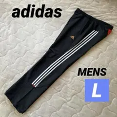 adidas アディダス トラックパンツ ウインドブレーカー 黒 L 薄手