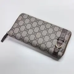 GUCCI GGパターン 長財布キャンバス　ファスナータイプ
