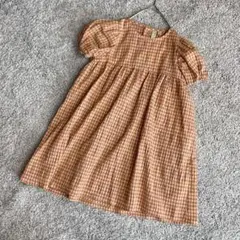 samansa mos2 lagom ワンピース 半袖 95 茶色 .1968